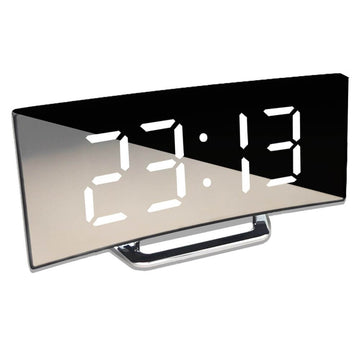 Curved LED Digital Clock with Modern Design and Smart Features