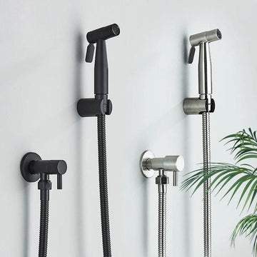 PureFlow Handheld Bidet Sprayer Set - Stainless Steel, Modern Design
