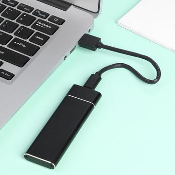 High-Speed External SSD with 520MB/s Transfer - Durable Aluminum Design