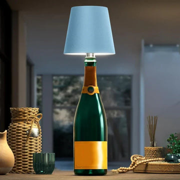 Portable LED Table Lamp with Touch Control and Rechargeable Bottle Design
