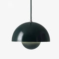Pendant Lamp | Metal & Matte Finish | Half-Sphere Minimalist Design | Living Room Accent