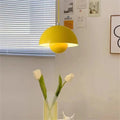 Pendant Lamp | Metal & Matte Finish | Half-Sphere Minimalist Design | Living Room Accent