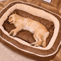 Dog Bed | Plush Polyester & Soft Padding | Orthopedic Support | Pet Resting Place