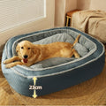 Dog Bed | Plush Polyester & Soft Padding | Orthopedic Support | Pet Resting Place