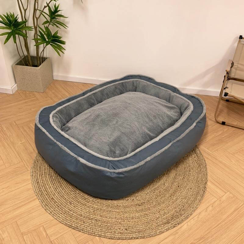 Dog Bed | Plush Polyester & Soft Padding | Orthopedic Support | Pet Resting Place