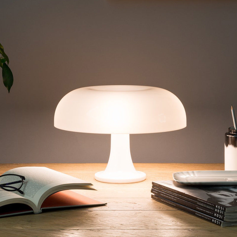 Minimalist Nordic Mushroom Table Lamp with LED and Dimmer Function