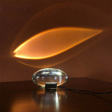 Crystal Eye Night Lamp with Starry Projection - Modern Minimalist Design
