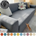 Sofa Cover | Stretch Fabric & Textured Cotton Blend | Soft Ribbed Texture | Living Room Comfort