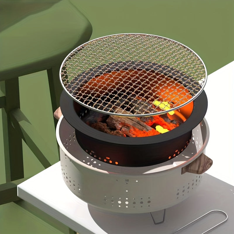 Portable Smoke-Free Electric Grill - Compact Modern Tabletop Design