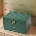 Jewelry Box | PU Leather & Velvet Lining | Multilayer Design | Bedroom Organizer