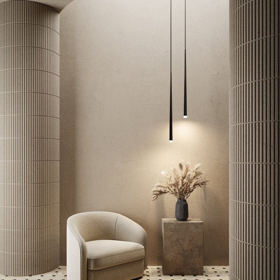 Adjustable Modern LED Pendant Light – Droplet Design Glass & Metal Hanging Lamp