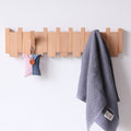 Coatrack | Walnut Wood | Piano-Key Design Wall-Mounted | Sophisticated Living Space