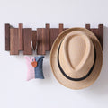 Coatrack | Walnut Wood | Piano-Key Design Wall-Mounted | Sophisticated Living Space