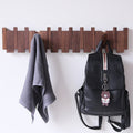 Coatrack | Walnut Wood | Piano-Key Design Wall-Mounted | Sophisticated Living Space