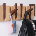 Coatrack | Walnut Wood | Piano-Key Design Wall-Mounted | Sophisticated Living Space