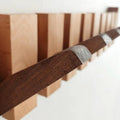 Coatrack | Walnut Wood | Piano-Key Design Wall-Mounted | Sophisticated Living Space