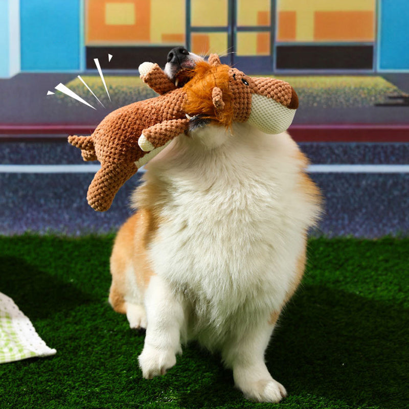 Durable Plush Dog Toy - Maximus Animal-Shaped Chew Companion