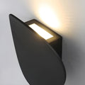 Wall Sconce | Matte Black Metal & Diffuse Glass | Oval Shape | Modern Minimalist Spaces