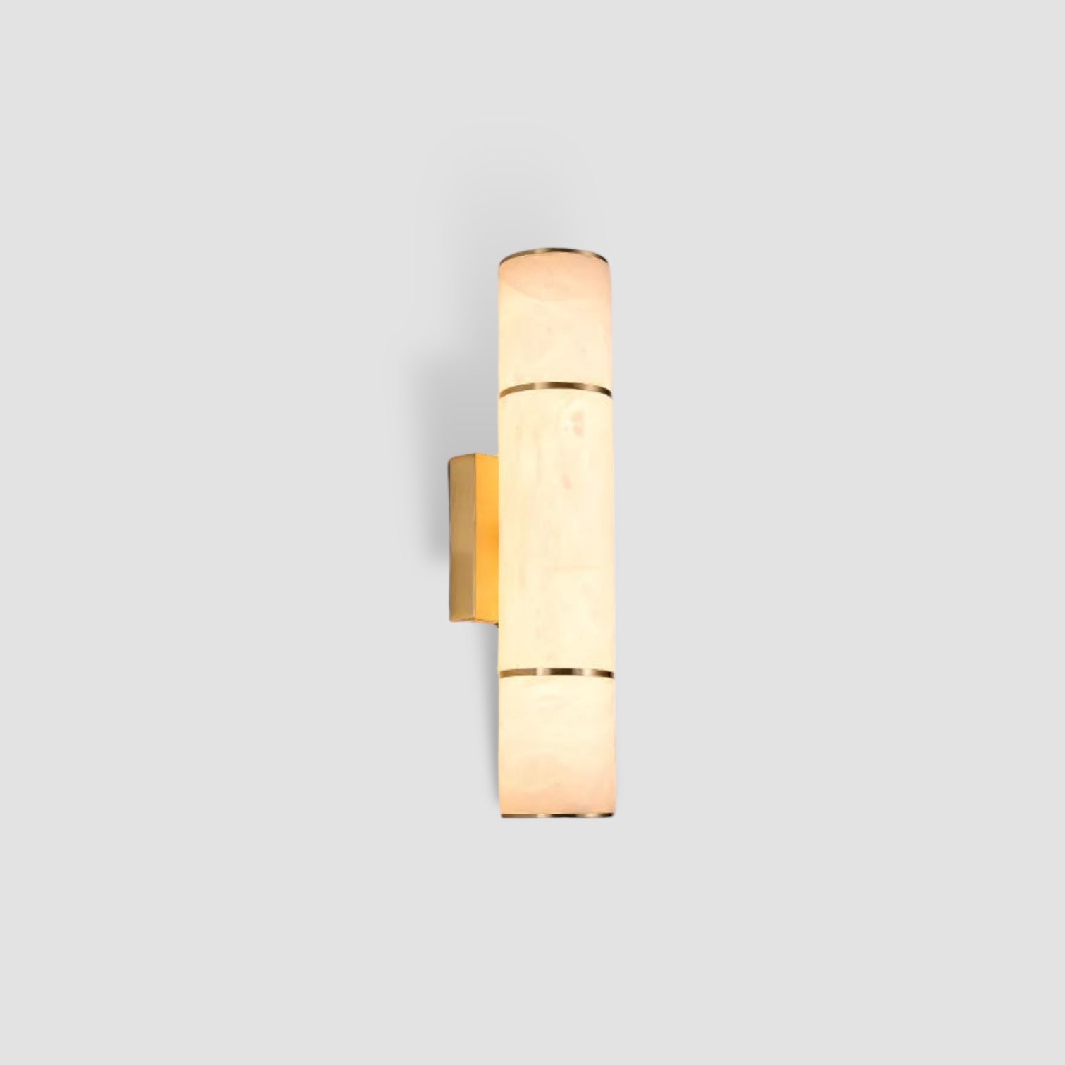 Modern Marble and Copper LED Wall Sconce – Minimalist Luxury Light Fixture