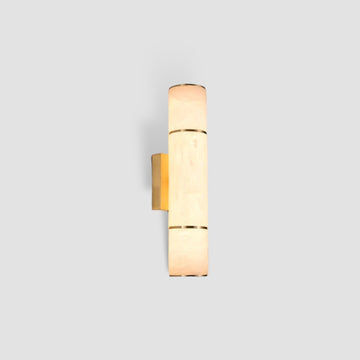 Modern Marble and Copper LED Wall Sconce – Minimalist Luxury Light Fixture