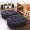 Floor Cushion | PU Foam & Textile Fabric | Round Thick Cushioning | Versatile Living Space