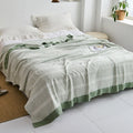 Throw Blanket | Soft Cotton | Floral Pattern & Reversible Design | Living Room Accent