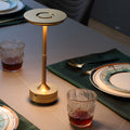Table Lamp | Brushed Metal & Textured Grip | Touch Control Base | Bedside Table