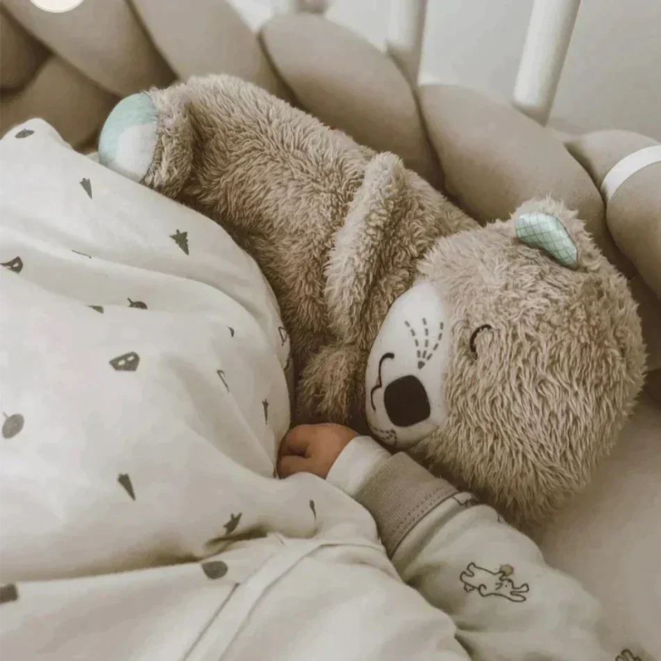 TranquilOtter Plush Toy with Soothing Melodies and Breathing Techniques