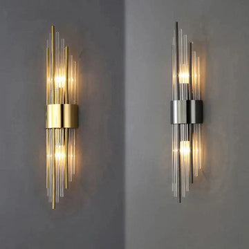 Modern Crystal LED Wall Sconce - Luxurious Gold Finish & Energy Efficient
