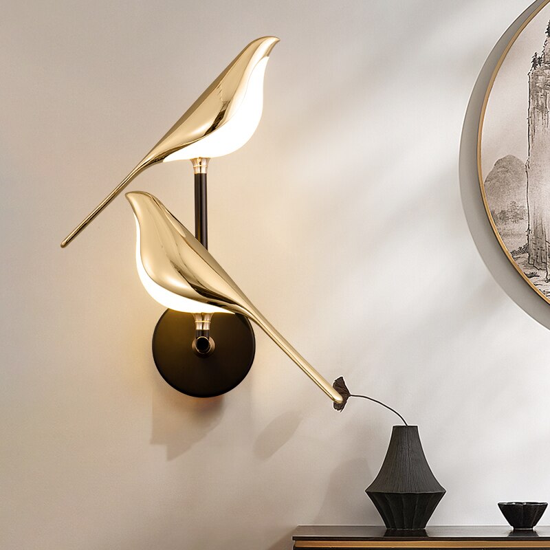 Modern LED Bird Wall Light – Elegant Nature-Inspired Sconce Lamp