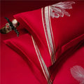 Duvet Cover Set | Egyptian Cotton | Floral Embroidery | Bedroom Sanctuary