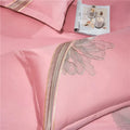 Duvet Cover Set | Egyptian Cotton | Floral Embroidery | Bedroom Sanctuary