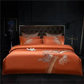 Duvet Cover Set | Egyptian Cotton | Floral Embroidery | Bedroom Sanctuary