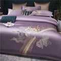 Duvet Cover Set | Egyptian Cotton | Floral Embroidery | Bedroom Sanctuary