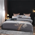 Duvet Cover Set | Egyptian Cotton | Floral Embroidery | Bedroom Sanctuary