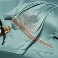 Duvet Cover Set | Egyptian Cotton | Floral Embroidery | Bedroom Sanctuary