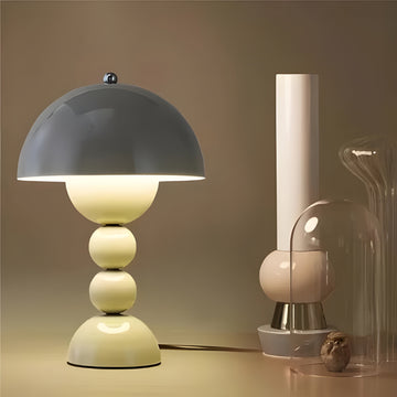 Scandinavian Modern Table Lamp with Dimmable LED & Geometric Design