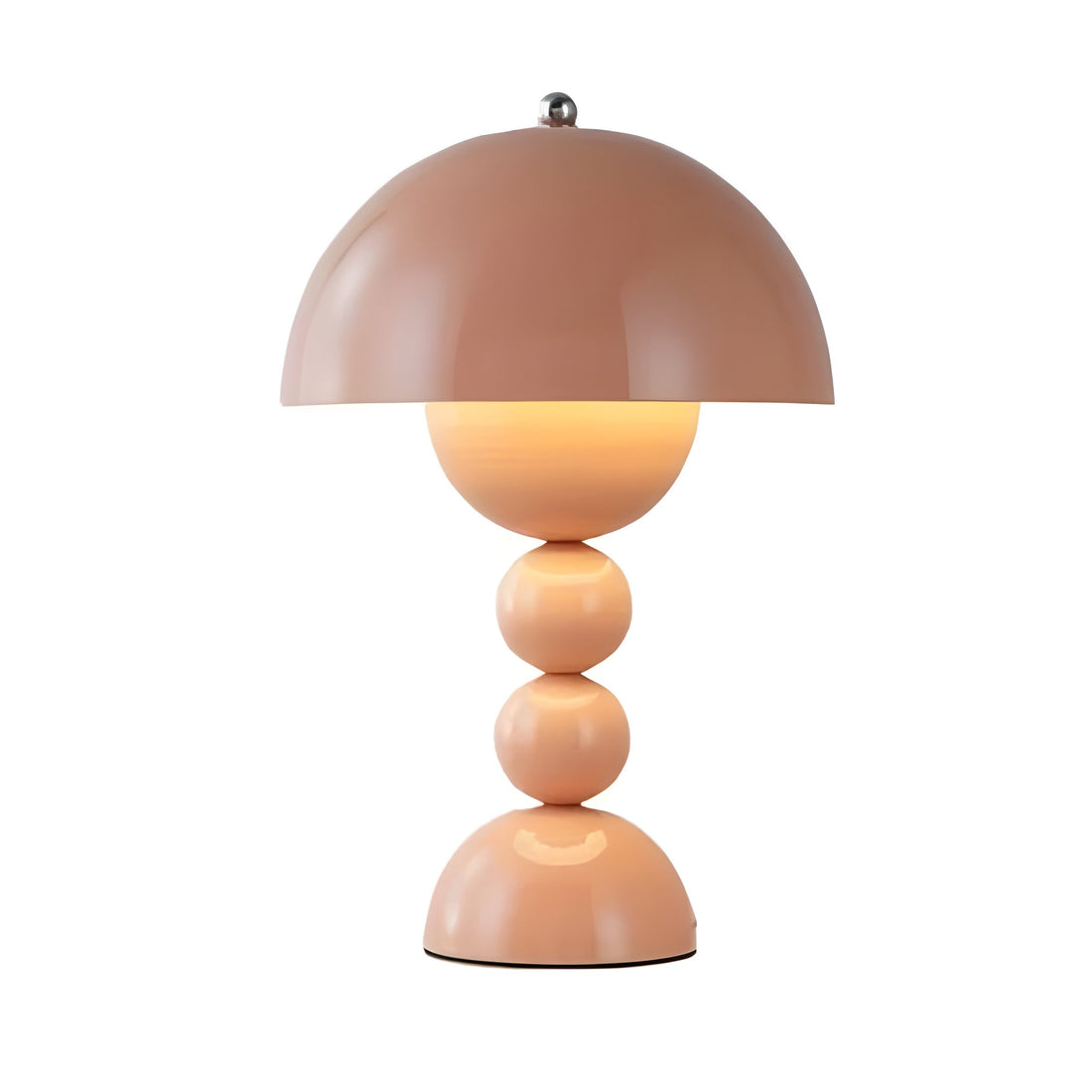 Scandinavian Design Table Lamp with Dimmable LED and Glossy Finish