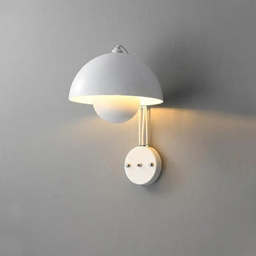 Modern Minimalist Mushroom Wall Sconce – Dutch Design LED Bedside Light