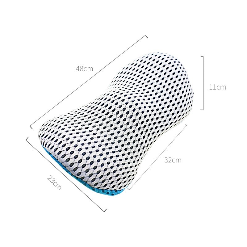 Ergonomic Lumbar Support Pillow - Orthopedic Back Cushion for Office & Car