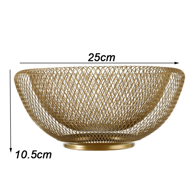 Fruit Bowl | Metal Mesh | Double-Walled Mesh Design | Kitchen Counter Organizer