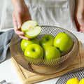 Fruit Bowl | Metal Mesh | Double-Walled Mesh Design | Kitchen Counter Organizer