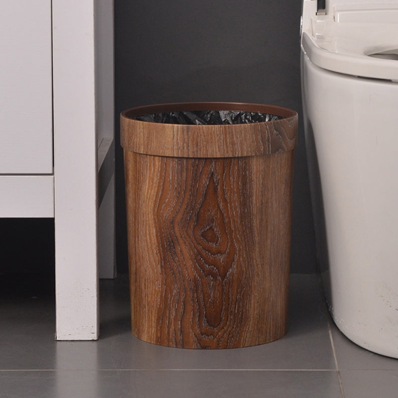 Trash Bin | Natural Wood & Metal Rim | Nordic Minimalism | Living Space