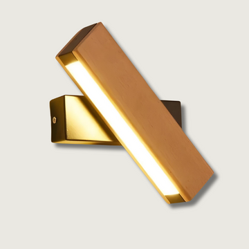 Modern Scandinavian Wooden LED Wall Light – Minimalist Adjustable Wall Sconce