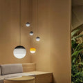 Pendant Light | Glass & Metal | Gradient Color Transition | Living Room Accent