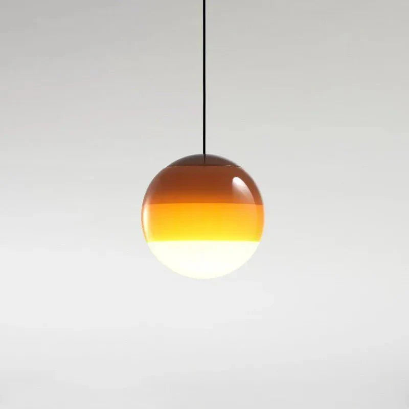 Pendant Light | Glass & Metal | Gradient Color Transition | Living Room Accent