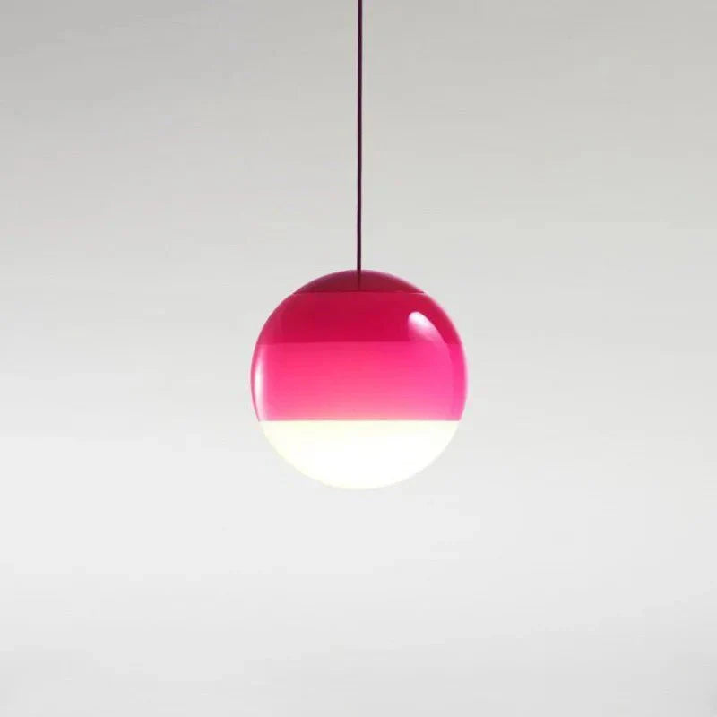 Pendant Light | Glass & Metal | Gradient Color Transition | Living Room Accent