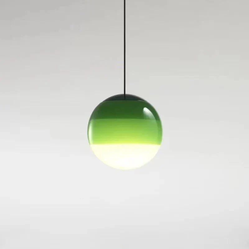Pendant Light | Glass & Metal | Gradient Color Transition | Living Room Accent