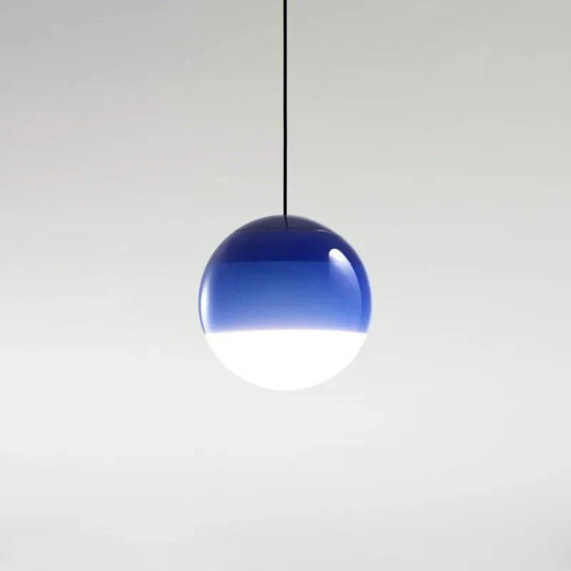 Pendant Light | Glass & Metal | Gradient Color Transition | Living Room Accent
