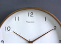Wall Clock | Solid Wood & Matte Finish | Quiet Movement | Living Room Accent